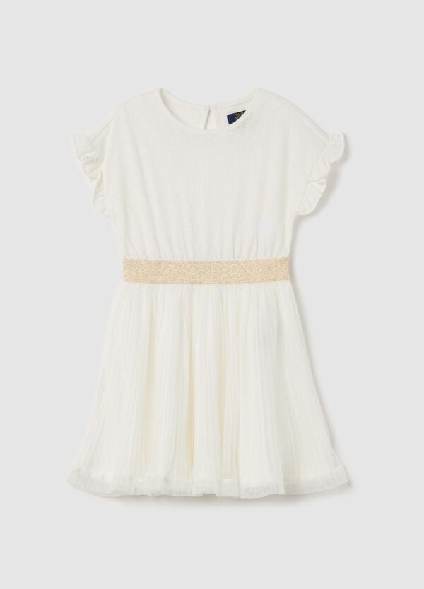 Ovs Abito con lurex e gonna in tulle plumetis