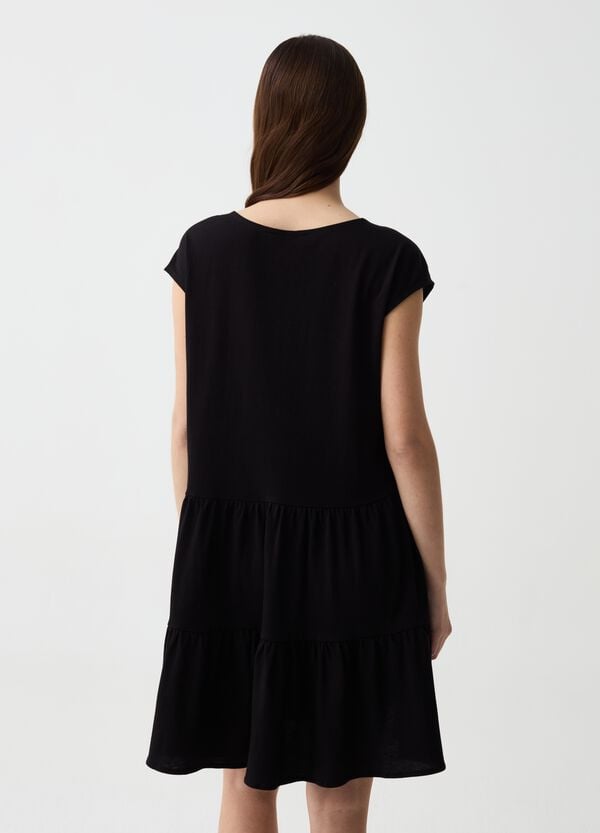 Ovs Abito Corto Con Inserto In Pizzo