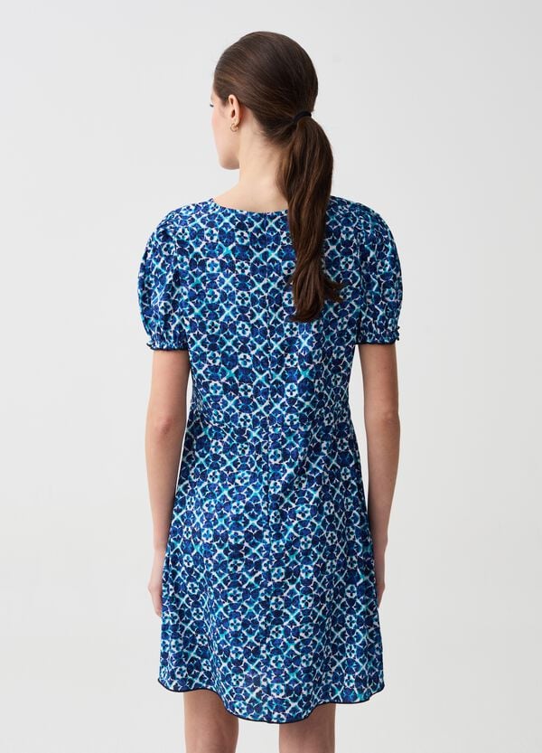 Ovs Abito Corto Con Maniche A Palloncino