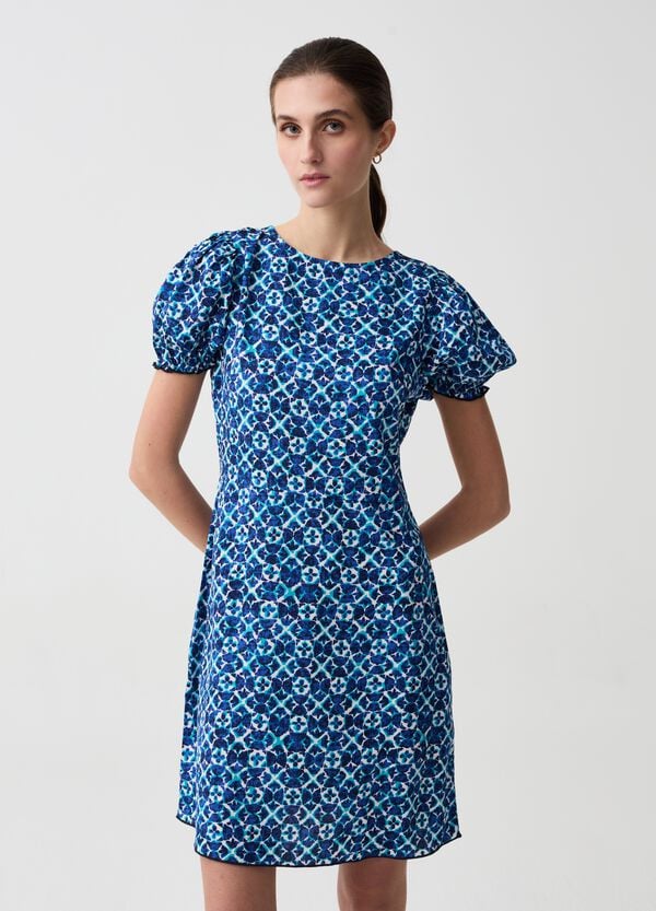 Ovs Abito corto con maniche a palloncino