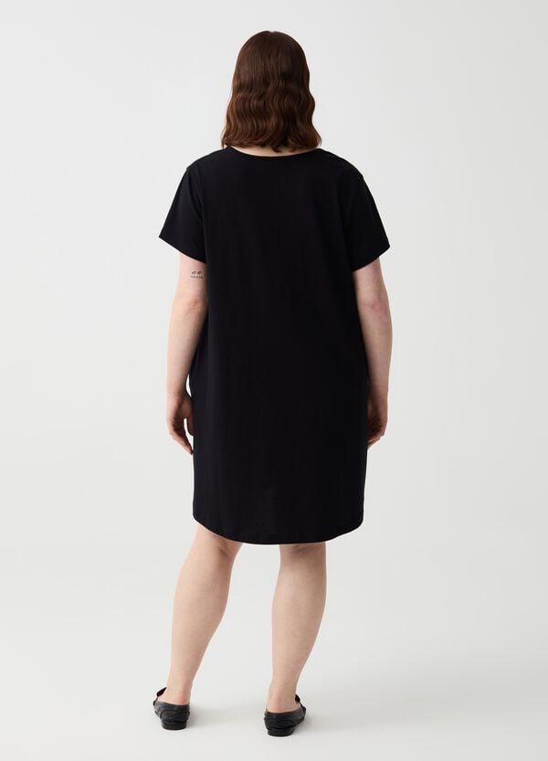 Ovs Abito Essential Corto Con Scollo A V Curvy