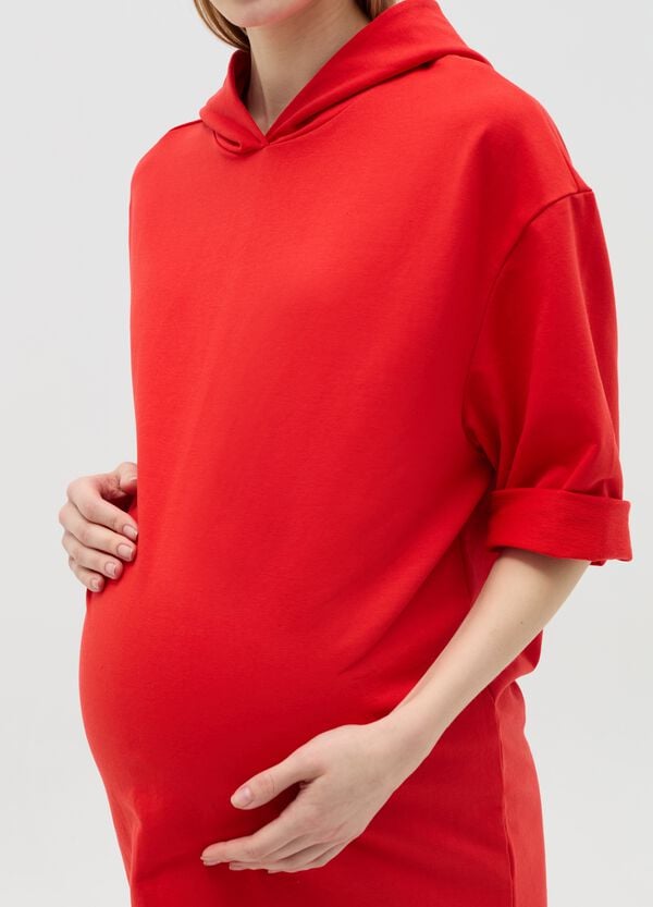 Ovs Abito Felpa Premaman Con Cappuccio