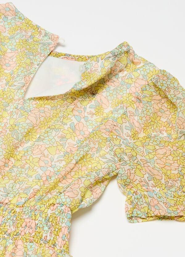 Ovs Abito In Fantasia Floreale Con Balza