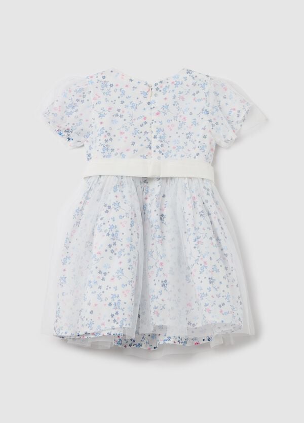 Ovs Abito In Fantasia Floreale Con Tulle