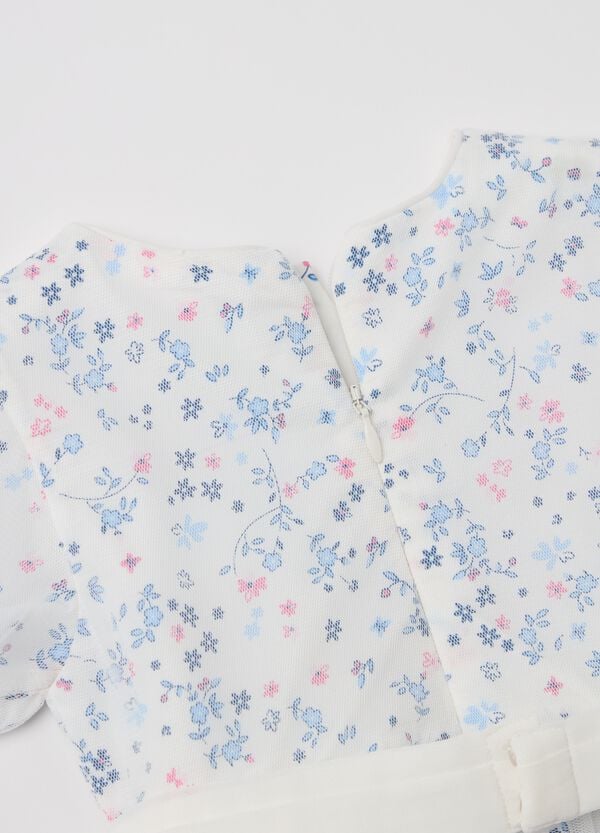 Ovs Abito In Fantasia Floreale Con Tulle