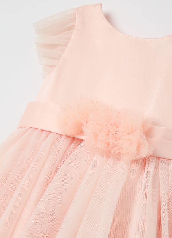 Ovs Abito In Tulle Con Applicazione Floreale