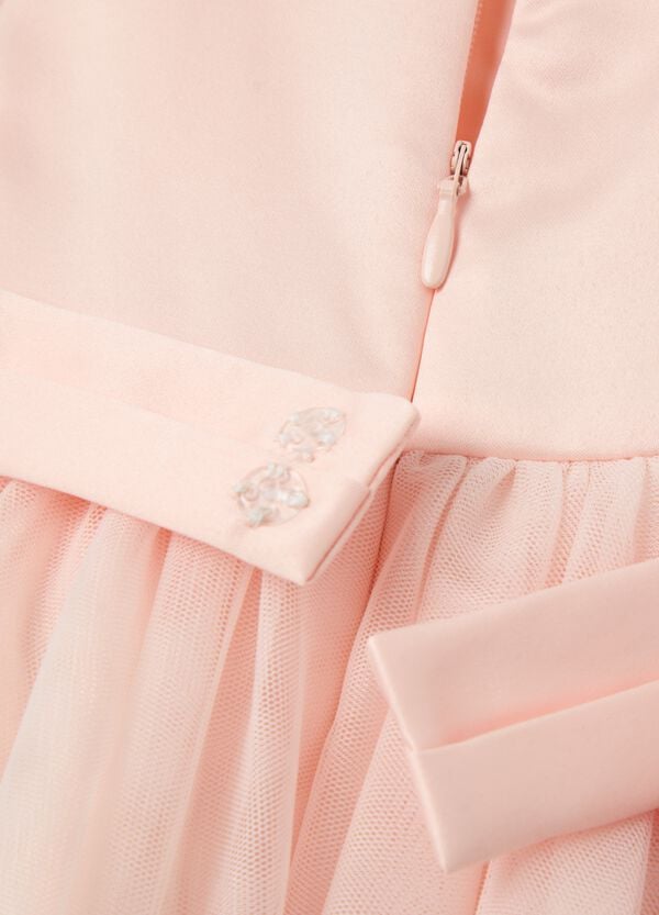 Ovs Abito In Tulle Con Applicazione Floreale