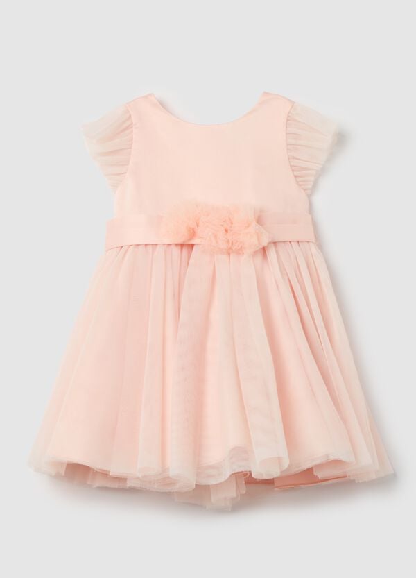 Ovs Abito in tulle con applicazione floreale