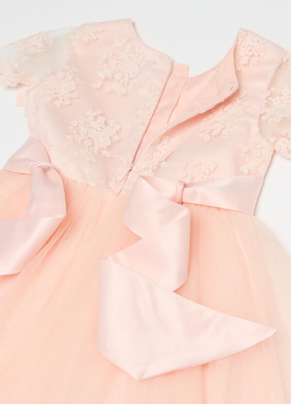 Ovs Abito In Tulle Con Inserti In Pizzo