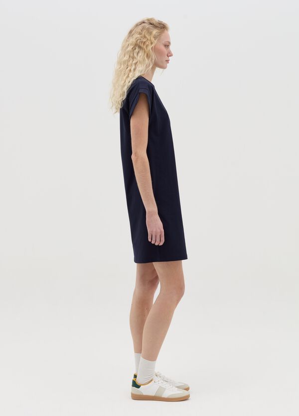 Ovs Abito T-shirt Essential In Cotone Blu