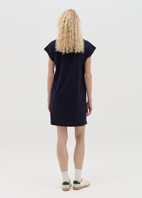 Ovs Abito T-shirt Essential In Cotone Blu