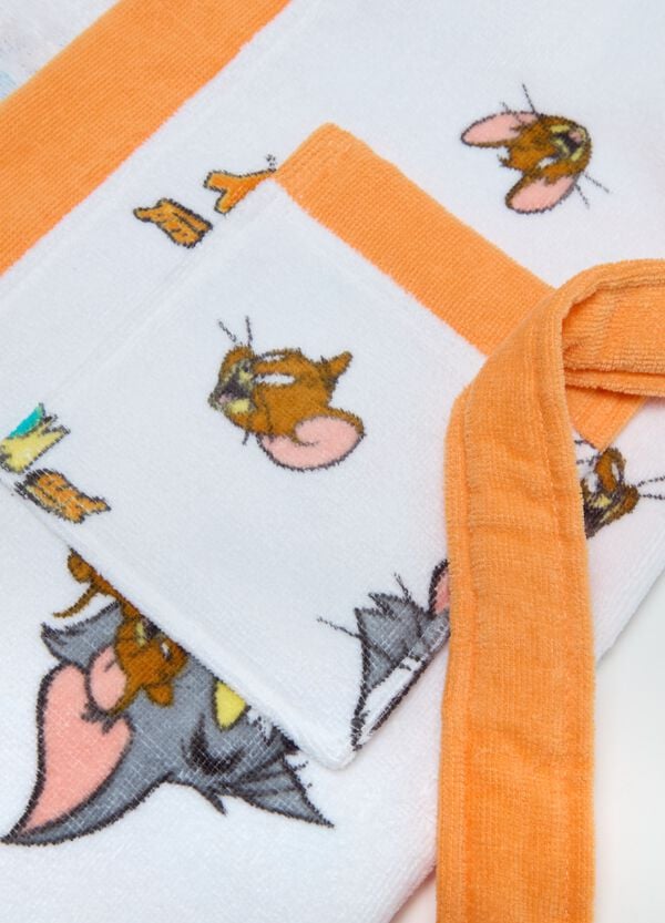 Ovs Accappatoio Con Cappuccio Stampa Tom & Jerry