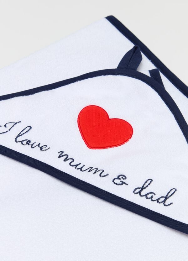 Ovs Accappatoio Con Ricamo I Love Mum & Dad