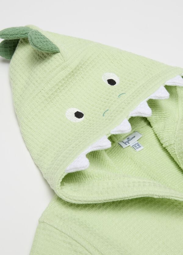 Ovs Accappatoio Con Trama Waffle Dinosauro