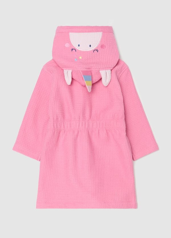 Ovs Accappatoio Con Trama Waffle Unicorno