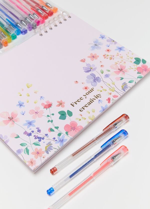 Ovs Album Da Disegno Con 25 Penne Gel