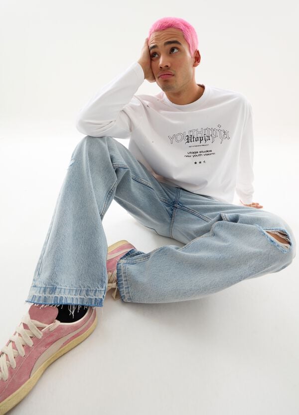Ovs Baggy Lasered Denim