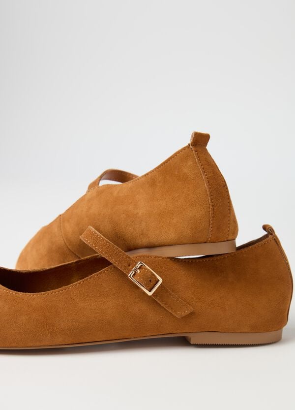 Ovs Ballerina A Punta In Suede