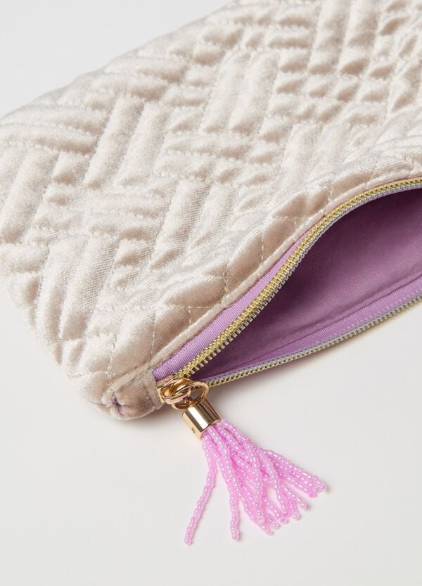 Ovs Beauty Case Piatto In Velluto Trapuntato