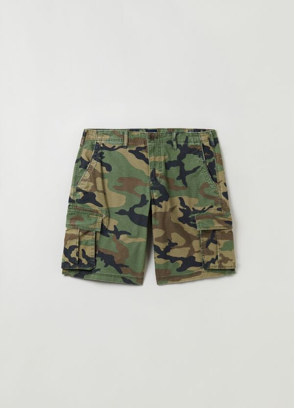 Ovs Bermuda Cargo Camouflage