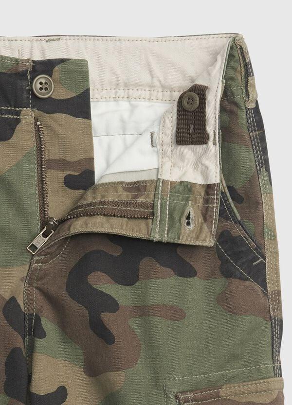 Ovs Bermuda Cargo In Cotone Stretch Camouflage