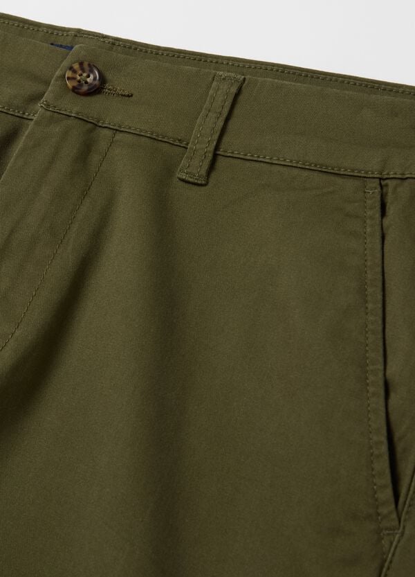 Ovs Bermuda Chino In Cotone Stretch