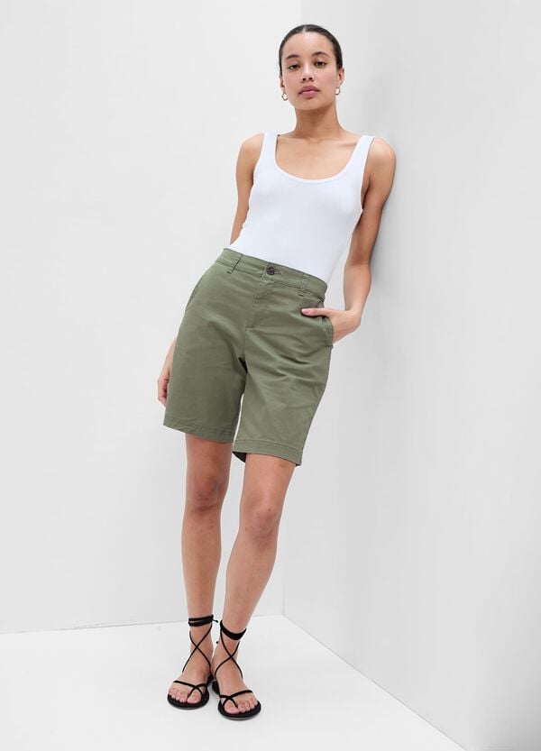 Ovs Bermuda chino in tela di cotone stretch