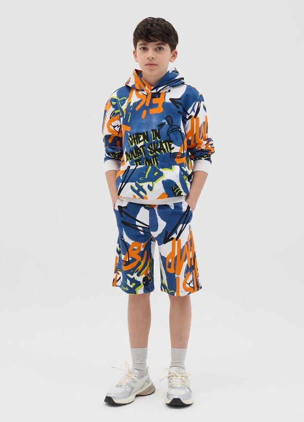 Ovs Bermuda con coulisse e stampa stile graffiti