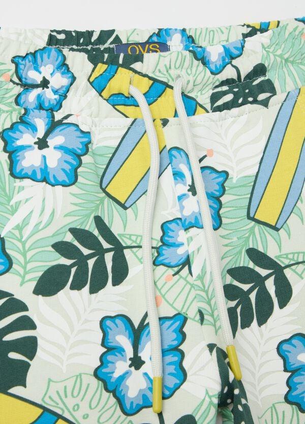 Ovs Bermuda In Cotone Con Coulisse E Stampa