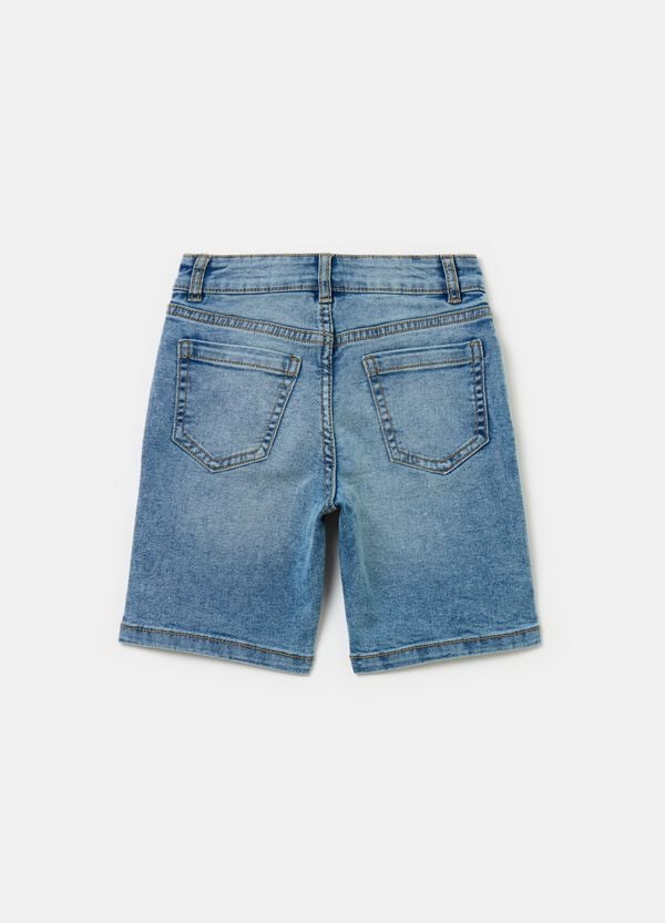 Ovs Bermuda In Denim Cinque Tasche