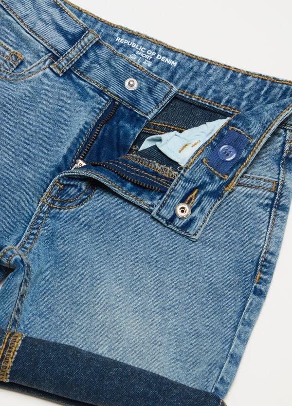 Ovs Bermuda In Denim Cinque Tasche