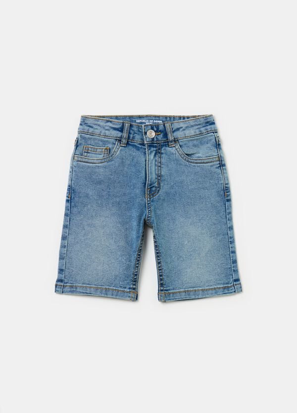 Ovs Bermuda in denim cinque tasche