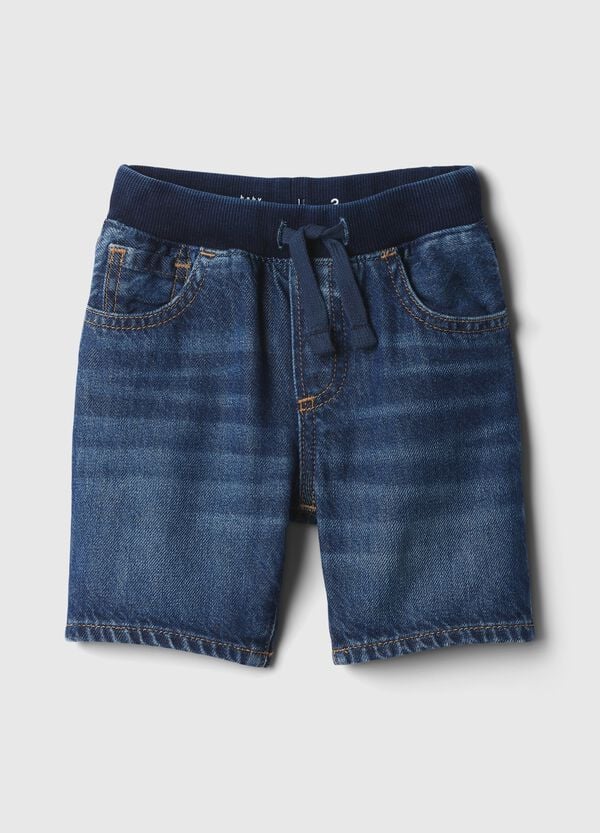 Ovs Bermuda in denim con coulisse