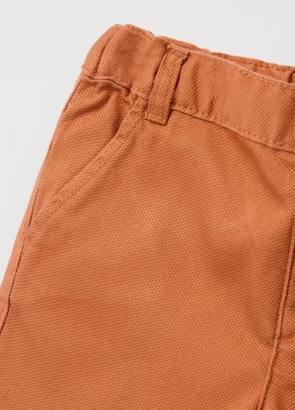 Ovs Bermuda In Dobby Con Tasche