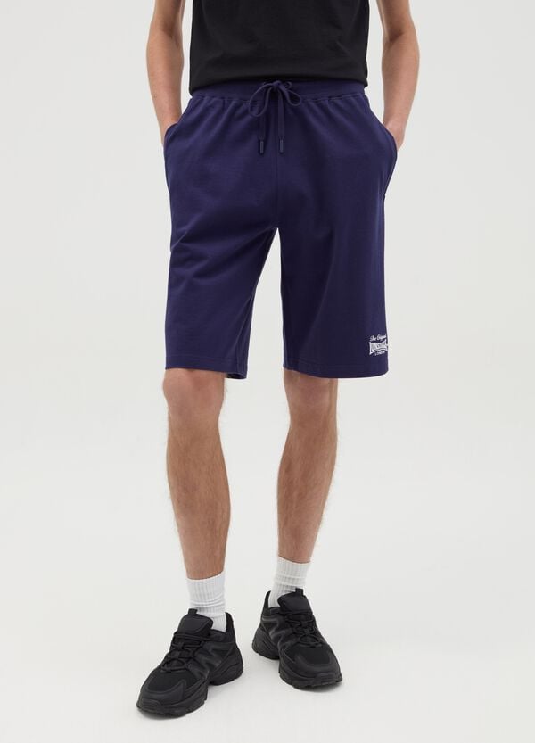 Ovs Bermuda In Felpa Con Ricamo Logo