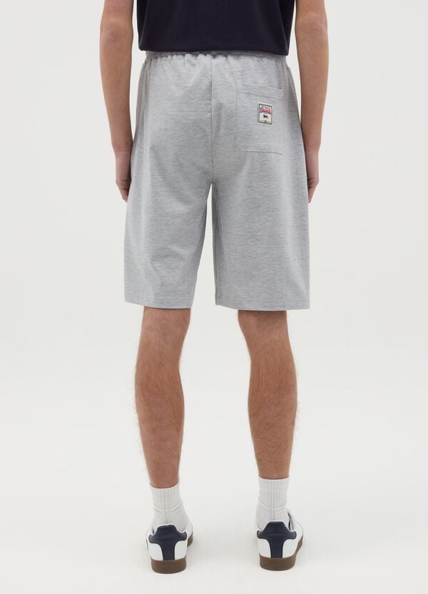 Ovs Bermuda In Felpa Con Ricamo Logo