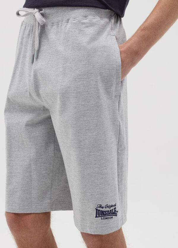 Ovs Bermuda In Felpa Con Ricamo Logo