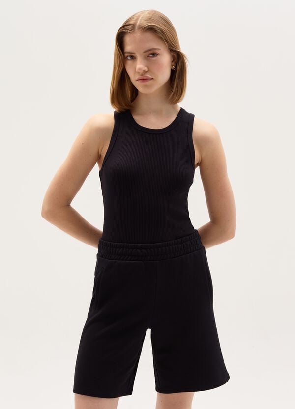 Ovs Bermuda jogger Essential in felpa