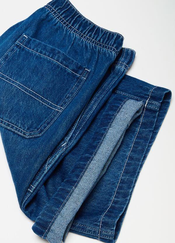 Ovs Bermuda Jogger In Denim Con Tasche