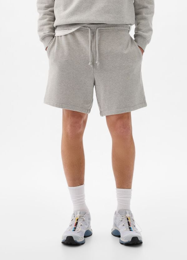 Ovs Bermuda Jogger In Felpa Con Coulisse