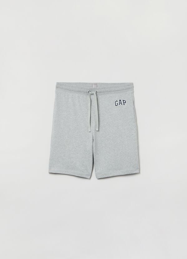 Ovs Bermuda Jogger In Felpa Con Ricamo Logo