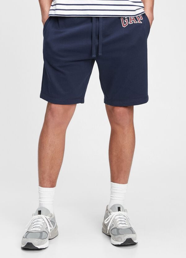 Ovs Bermuda Jogger In Felpa Con Ricamo Logo