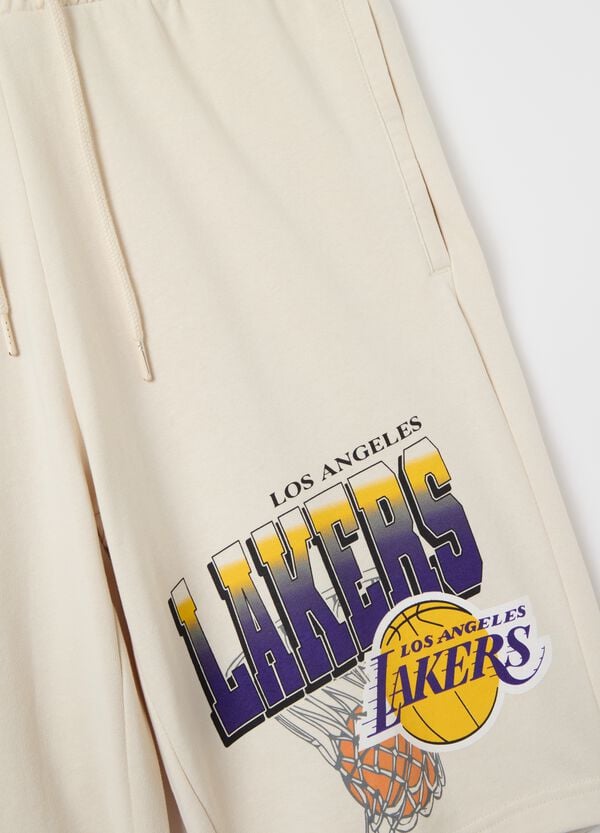 Ovs Bermuda Jogger In Felpa NBA Los Angeles Lakers