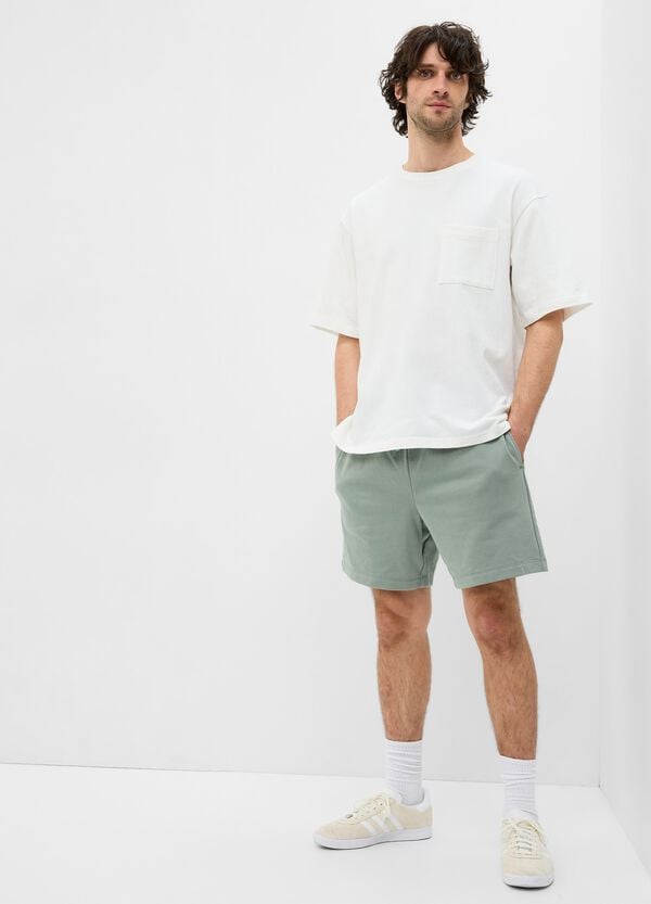Ovs Bermuda jogger in French Terry con coulisse