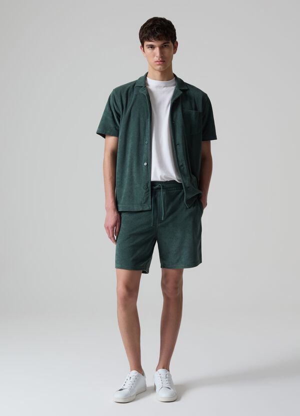 Ovs Bermuda jogger in French Terry reverse