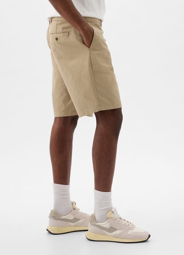Ovs Bermuda Relaxed Fit In Cotone Stretch