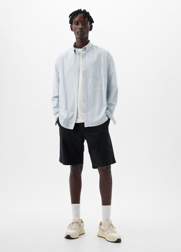 Ovs Bermuda relaxed fit in cotone stretch