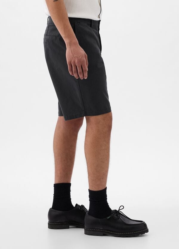 Ovs Bermuda Relaxed Fit In Cotone Stretch