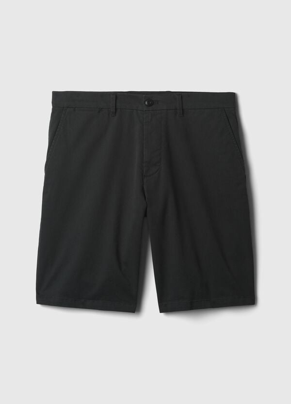 Ovs Bermuda Relaxed Fit In Cotone Stretch