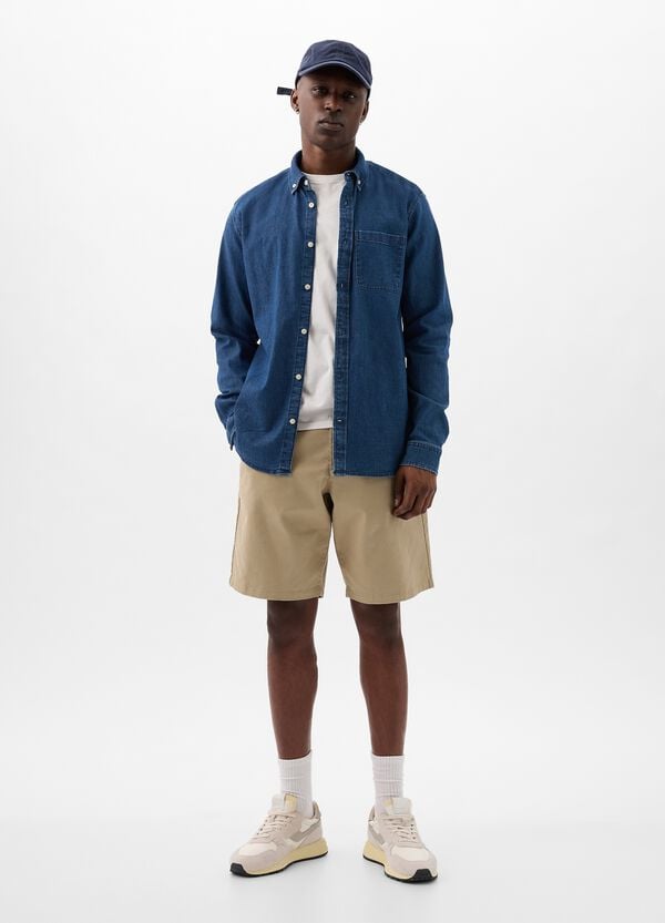 Ovs Bermuda relaxed fit in cotone stretch